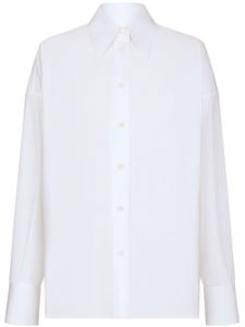 Dolce & Gabbana pointed-collar drop-shoulder shirt - Blanc