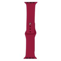 Bandje geschikt voor Apple Watch 38/40MM - Maat L - Horlogebandje - Polsband - Siliconen - Fuchsia