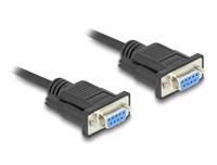DeLOCK Serial Cable RS-232 D-Sub9 female to female with narrow plug housing 5 m