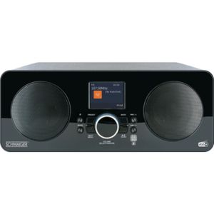 Schwaiger DAB650513 Internetradio DAB+, Internet USB, Bluetooth, WiFi, AUX, Internetradio Zwart