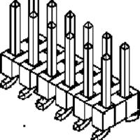 Molex Male header (standaard) Aantal rijen: 2 877591414 1 stuk(s) Tube - thumbnail