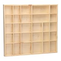 Playwood Houten letterbak rechthoek groot