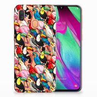 Samsung Galaxy A40 TPU Hoesje Birds - thumbnail