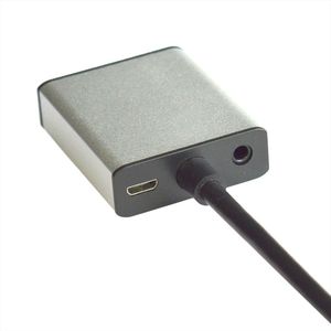 Value 12.99.3119 HDMI-kabel HDMI / VGA Adapterkabel HDMI-A-stekker, VGA-bus 15-polig 0.15 m Zwart