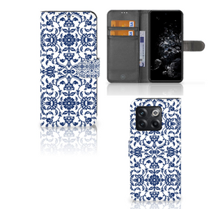 OnePlus 10T Hoesje Flower Blue