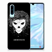 Silicone Back Case Huawei P30 Skull Hair