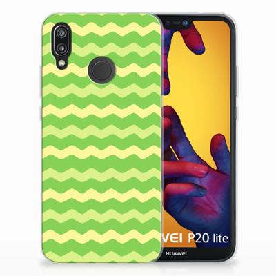 Huawei P20 Lite TPU bumper Waves Green