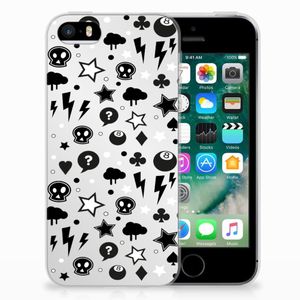 Silicone Back Case Apple iPhone SE | 5S Silver Punk