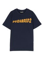 DSQUARED2 KIDS t-shirt en coton à logo imprimé - Bleu