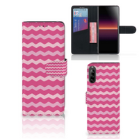 Sony Xperia L4 Telefoon Hoesje Waves Pink - thumbnail