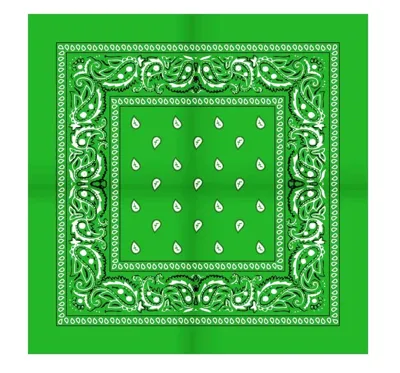 Boeren zakdoek Rain drop 54x54 - Katoenen boerenzakdoek - 54 - Groen - 54 - 54 - 54