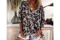 Lange mouwen shirt voor dames met panterprint