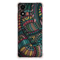 Motorola Moto G24 | G24 Power | G04 Doorzichtige Silicone Hoesje Aztec