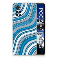 Xiaomi Poco X4 Pro 5G TPU bumper Waves Blue