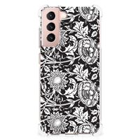 Samsung Galaxy S21 FE Case Black Flowers