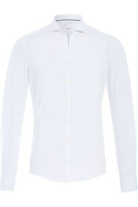 Pure Functional Slim Fit Jersey shirt wit, Effen