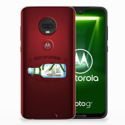 Motorola Moto G7 | G7 Plus Telefoonhoesje met Naam Boho Bottle