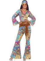 Hippy Flower Power Costume (S)
