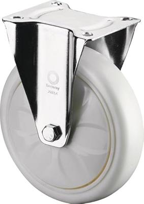 Bokrol D.100mm Trgf.300kg Ku.plaat L138xB110mm kleur Rl.wit BS ROLLEN