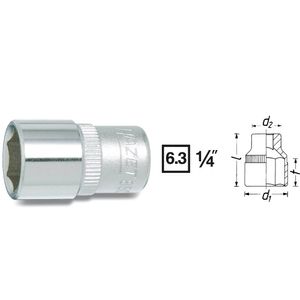 Hazet 850 850-4.5 Dop (zeskant) Dopsleutelinzetstuk 4.5 mm 1/4 (6.3 mm)