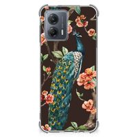 Motorola Moto G53 Case Anti-shock Pauw met Bloemen