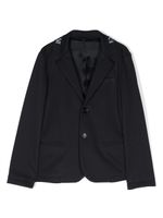 Emporio Armani Kids blazer à logo - Bleu