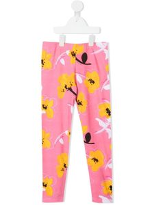 Marni Kids legging à fleurs - Rose