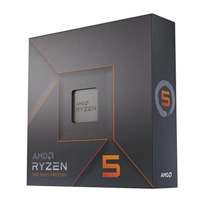 AMD Ryzen 5 7600X Processor (Radeon geïntegreerde grafische kaart, 6 Cores/12 threads, 105W TDP, Socket AM5, Cache 38MB, tot 5,3 Ghz klokfrequentie, zonder koeler)