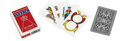 Dal Negro speelkaarten Napoletane 82 mm karton rood 40-delig Dal Negro speelkaarten Napoletane 82 mm karton rood 40-delig