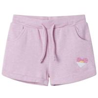 Kindershorts met trekkoord 92 gemengd lila, kinderkleding, jongenskleding, kinderbroek, kinderkled, meisjeskleding, leuke kinderkleding