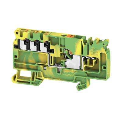 Weidmüller 2464740000 Verdeler-serieklem 8.1 mm Push-In-klem Groen, Geel 20 stuk(s)