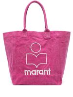 ISABEL MARANT sac cabas Yenky en coton biologique - Rose - thumbnail