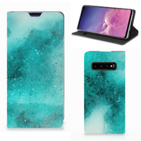 Bookcase Samsung Galaxy S10 Painting Blue - thumbnail