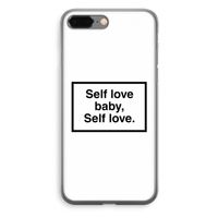 Self love: iPhone 8 Plus Transparant Hoesje - thumbnail