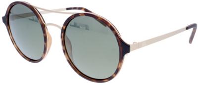 H.I.S zonnebril gepolariseerd dames rond cat. 3. bruin/goud