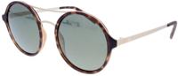 H.I.S zonnebril gepolariseerd dames rond cat. 3. bruin/goud