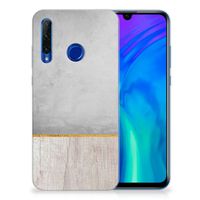 Honor 20 Lite Bumper Hoesje Wood Concrete - thumbnail