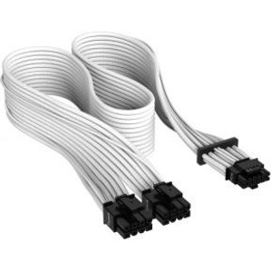 Corsair Premium Individually Sleeved 12+4pin PCIe Gen 5 12VHPWR 600W cable, Type 4, White