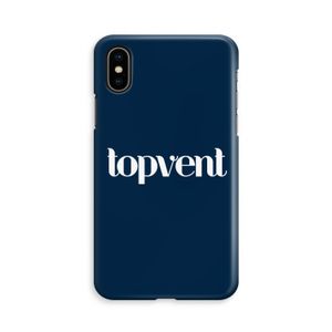 Topvent Navy: iPhone Xs Volledig Geprint Hoesje