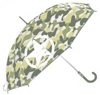 Arditex kinderparaplu legerprint transparant jongens 82 cm EVA