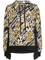 Versace Jeans Couture hoodie Garland à logo imprimé - Noir