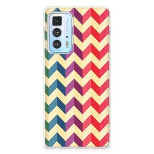 Motorola Edge 20 Pro TPU bumper Zigzag Multi Color