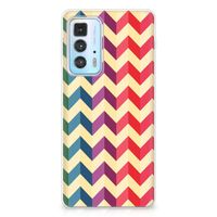 Motorola Edge 20 Pro TPU bumper Zigzag Multi Color - thumbnail