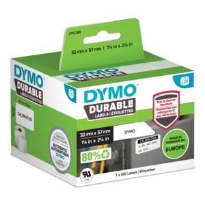 DYMO Rol met etiketten 57 x 32 mm Polypropyleen folie Wit 800 stuk(s) Permanent hechtend 2112289 Universele etiketten, Adresetiketten