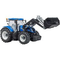 bruder New Holland T7.315 tractor met voorlader modelvoertuig 03121 - thumbnail