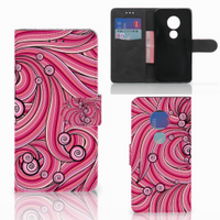 Motorola Moto G7 Play Hoesje Swirl Pink - thumbnail