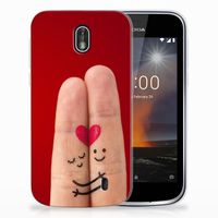 Nokia 1 Silicone Back Cover Liefde - Origineel Romantisch Cadeau - thumbnail