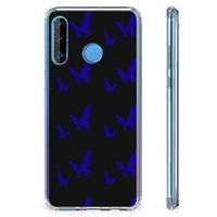 Huawei P30 Lite Doorzichtige Silicone Hoesje Vlinder Patroon