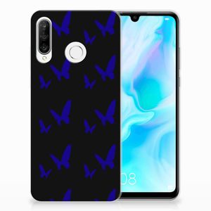 Huawei P30 Lite TPU bumper Vlinder Patroon