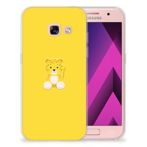 Samsung Galaxy A3 2017 Telefoonhoesje met Naam Baby Leopard